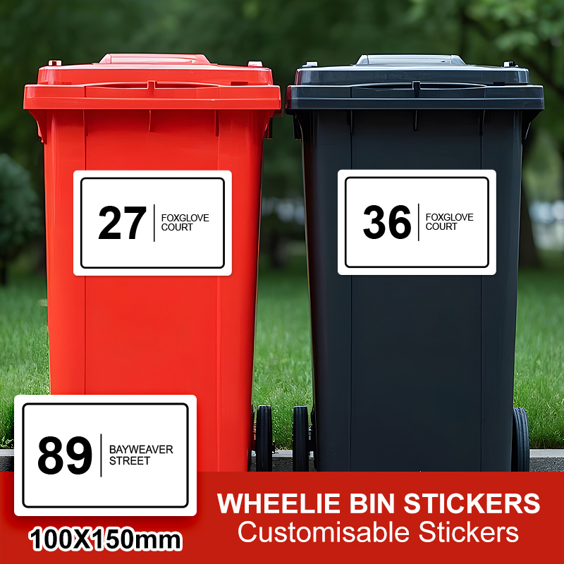 Outdoor Furniture Waterproof - Customized Wheelie Bin Stickers - Waterproof