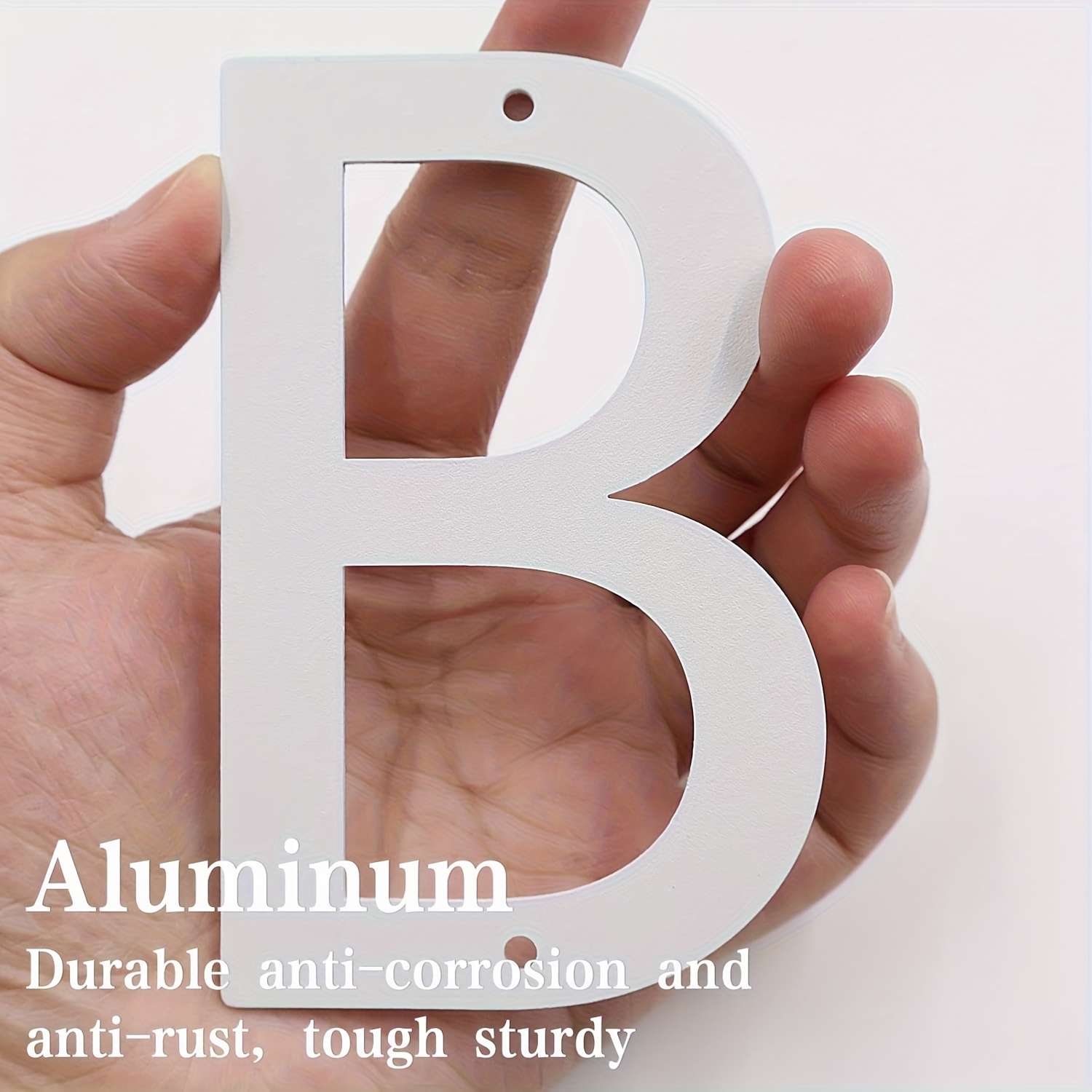Outdoor Furniture Warehouse - Flat Aluminum House Numbers Screw Mount