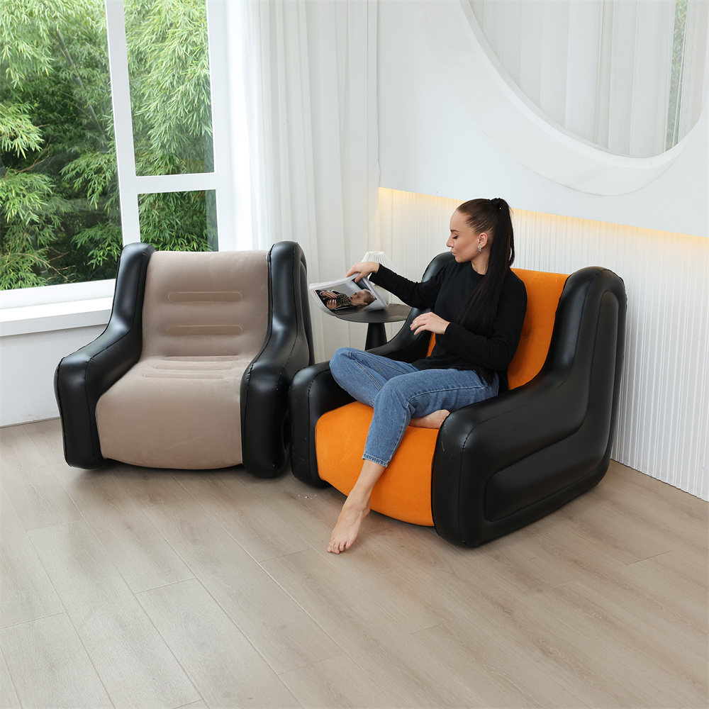 Outdoor Furniture Durable - Folding Lazy Sofa,Inflatable Lounge Chair Thickened