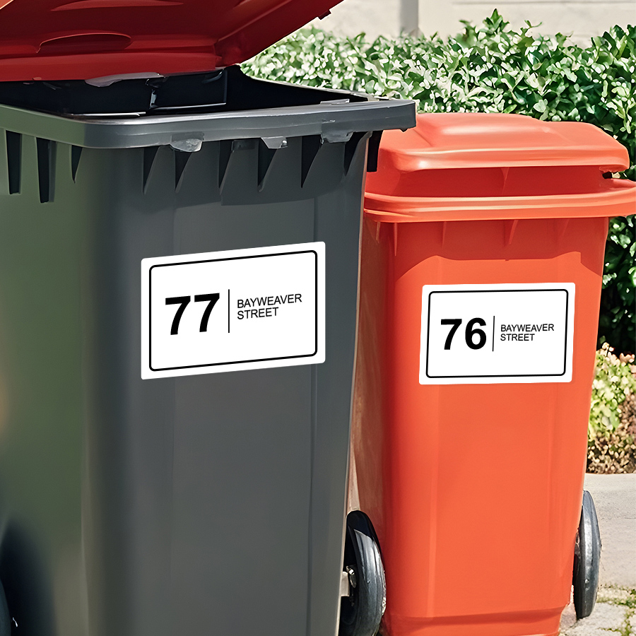 Customized Wheelie Bin Sticker - Outdoor Furniture Waterproof 评论和价格