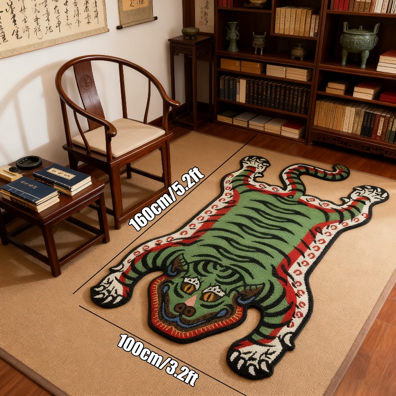 VIKAMA Tiger Pattern Rug Non-s - Outdoor Furniture For Cafe 评论和价格