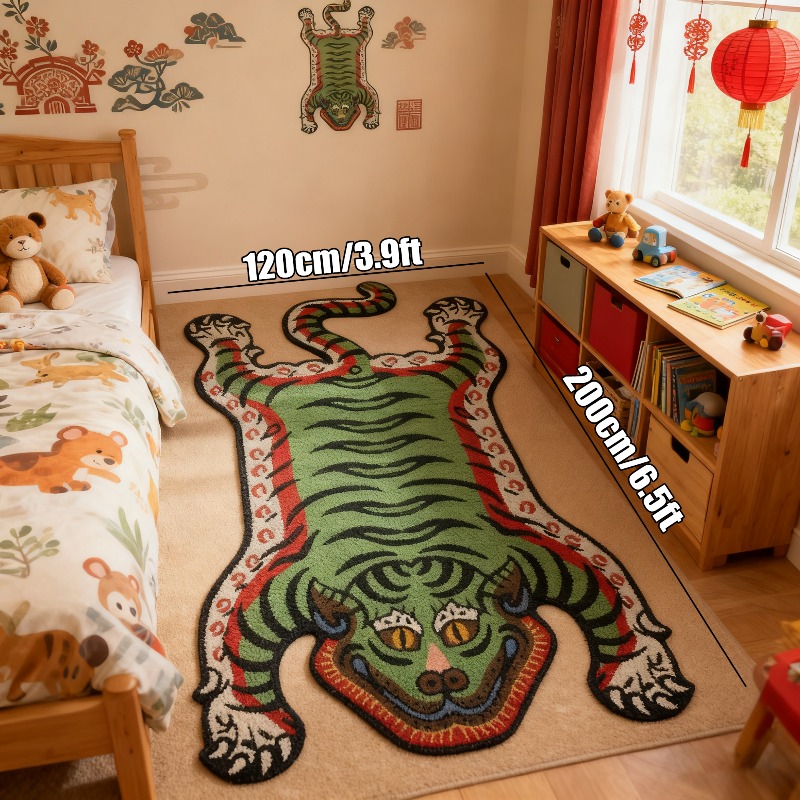 VIKAMA Tiger Pattern Rug Non-s - Outdoor Furniture For Cafe 评论和价格