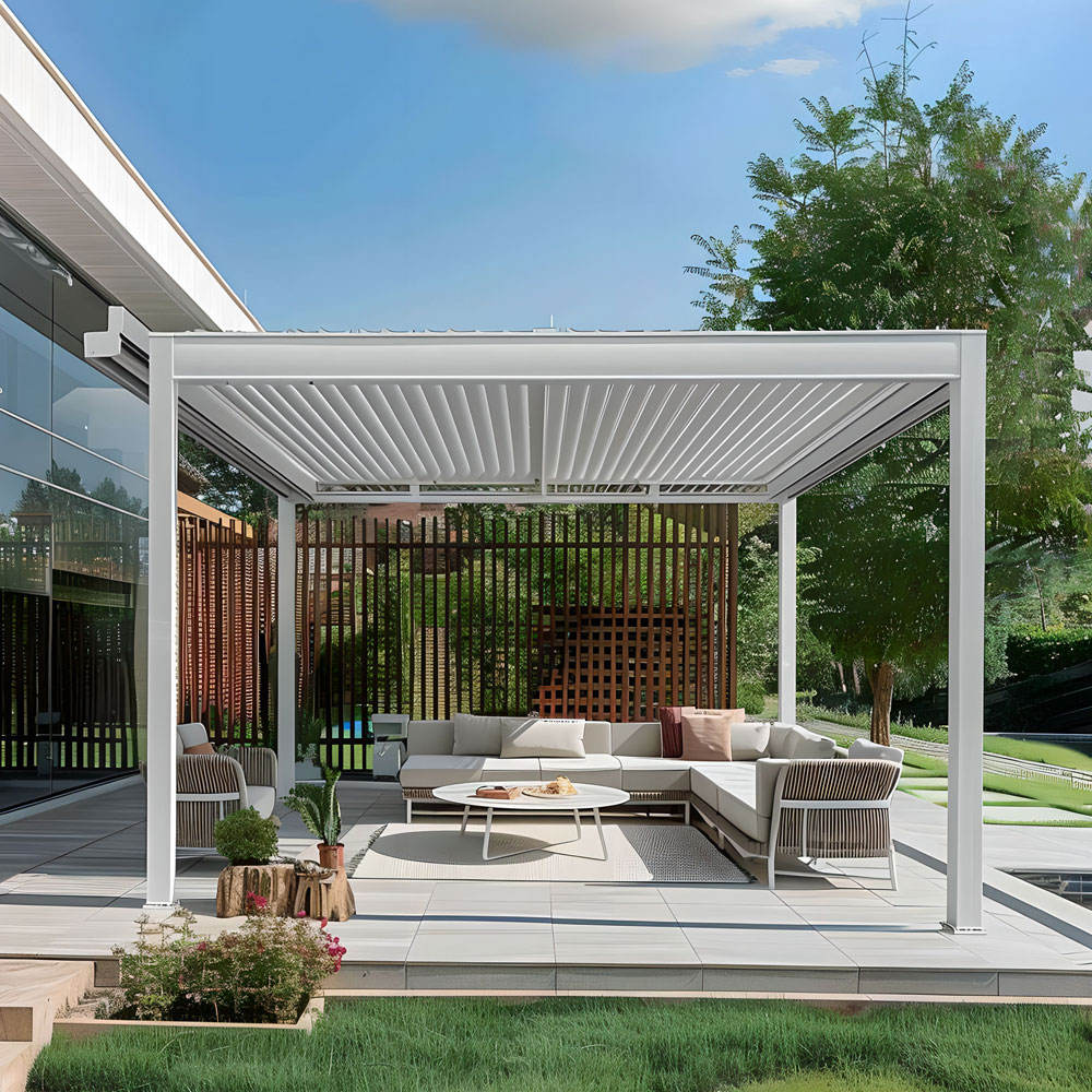 Exterior Carport Pavilion Louv - Outdoor Furniture Gazebo 评论和价格