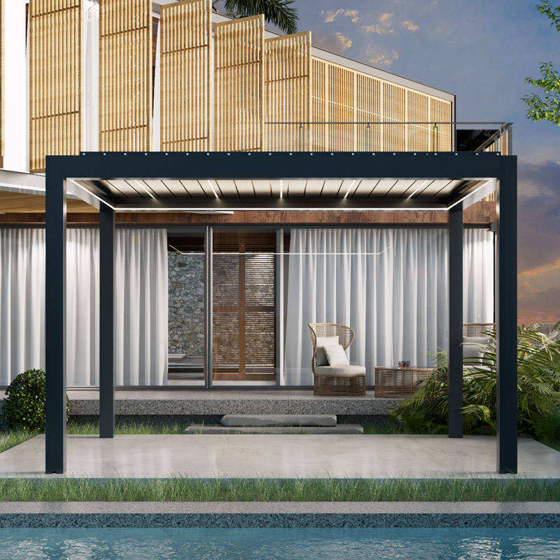 Exterior Carport Pavilion Louv - Outdoor Furniture Gazebo 评论和价格