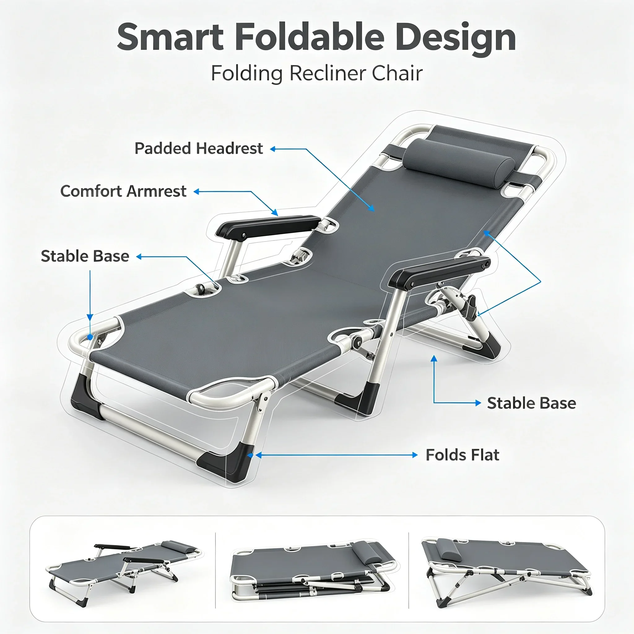 Office Lunch Nap Folding Loung - Outdoor Daybed Furniture 评论和价格