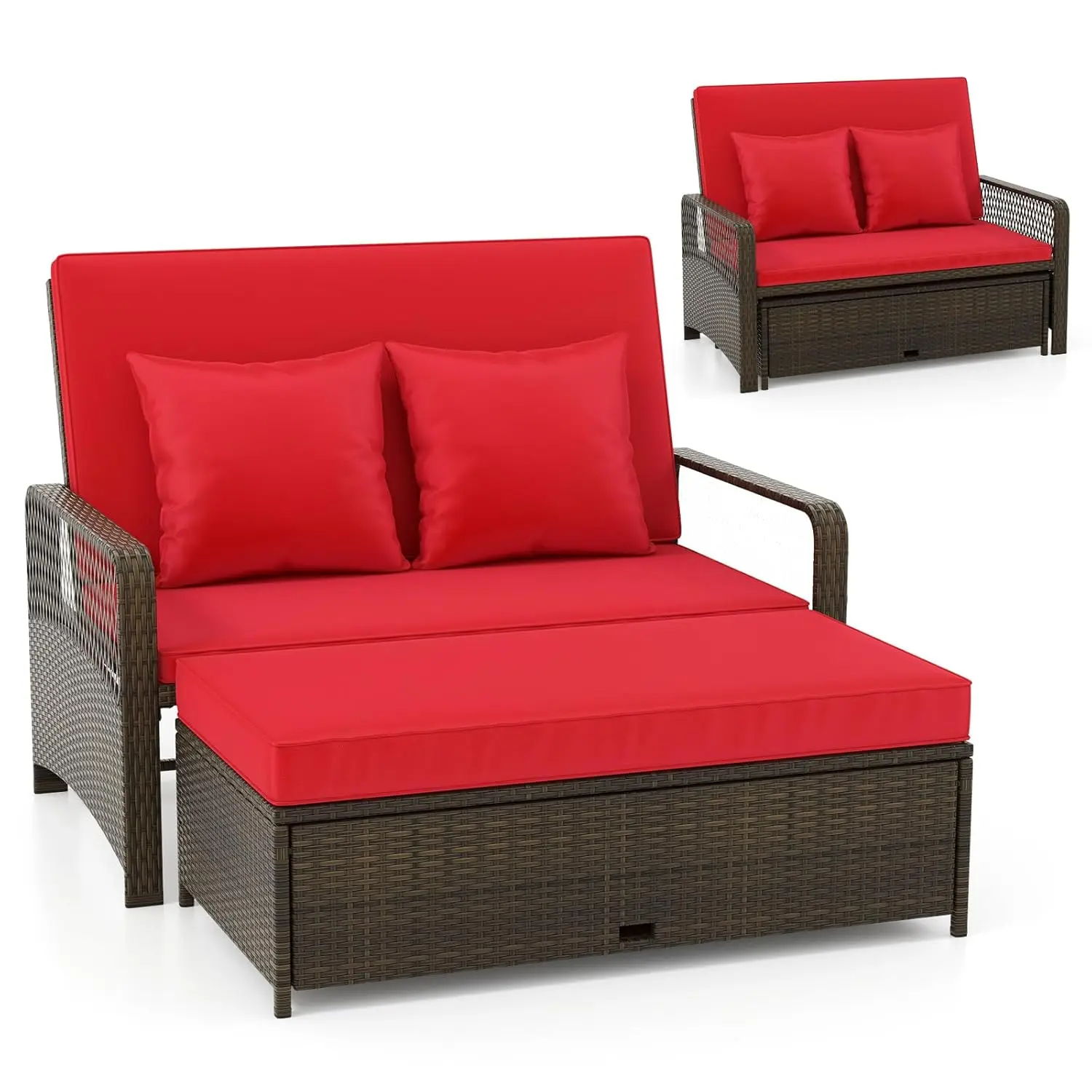 Outdoor Daybed, Wicker Lovesea - Outdoor Daybed Furniture 评论和价格