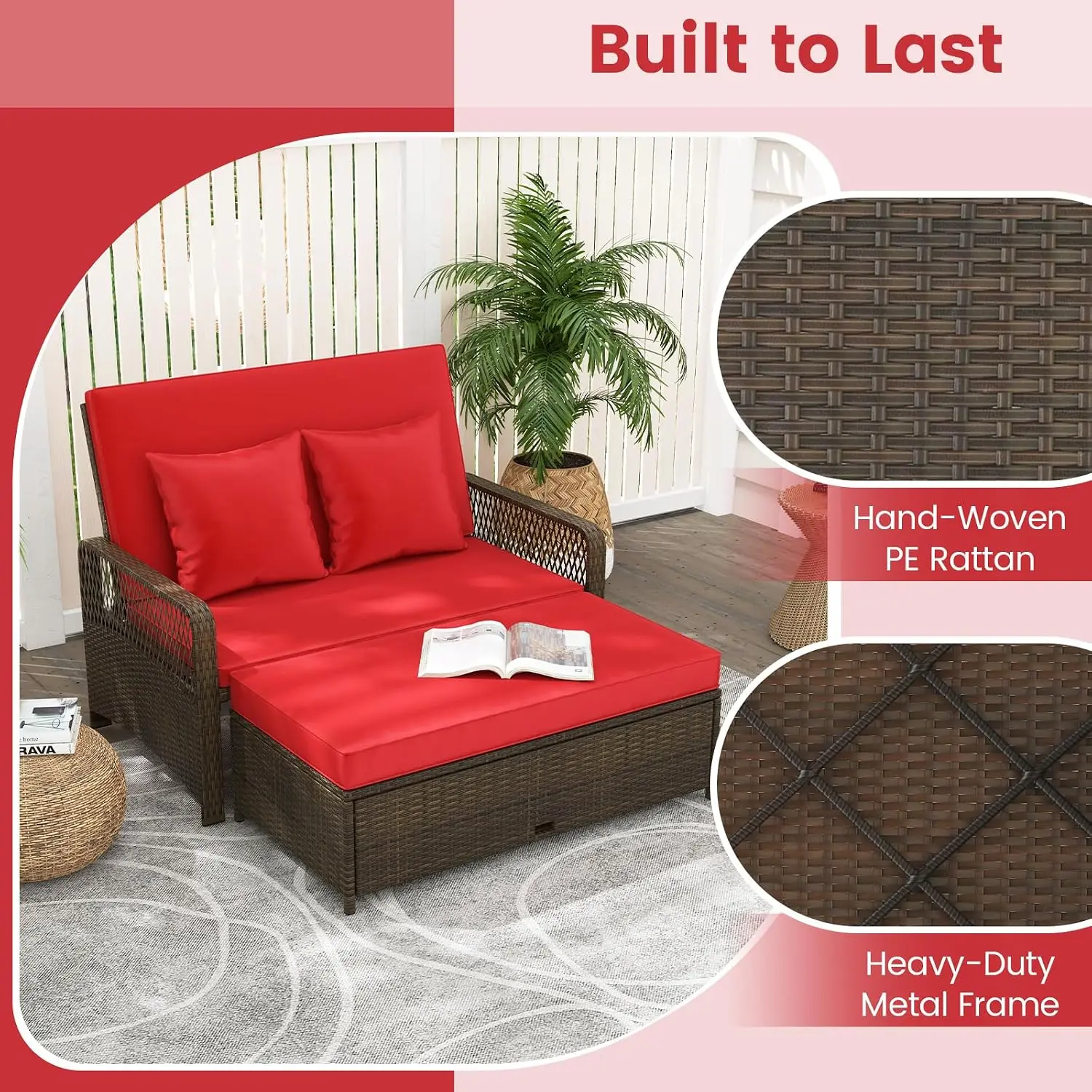 Outdoor Daybed, Wicker Lovesea - Outdoor Daybed Furniture 评论和价格
