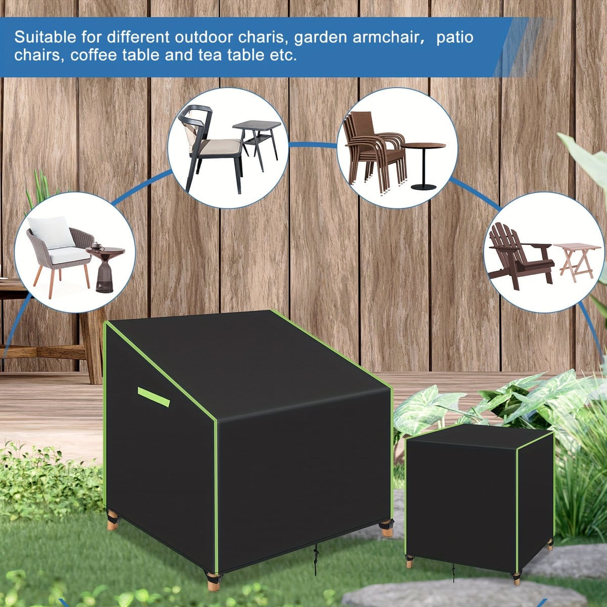3 Pack Outdoor Patio Chair Cov - Outdoor Furniture Waterproof 评论和价格