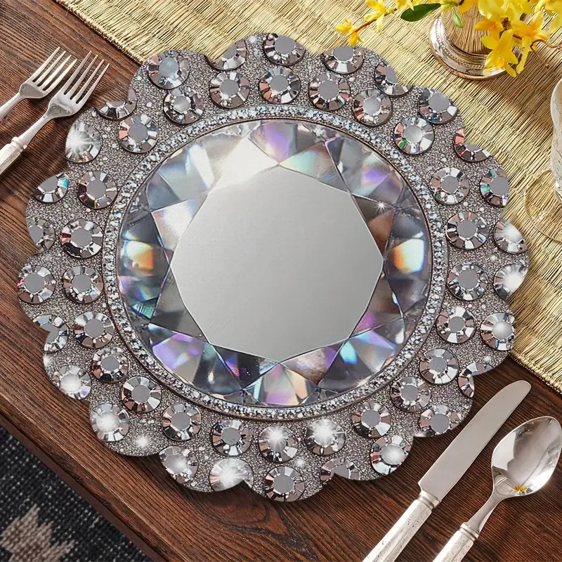 VIKAMA Luxury Silver Rhineston - Outdoor Furniture Dining 评论和价格