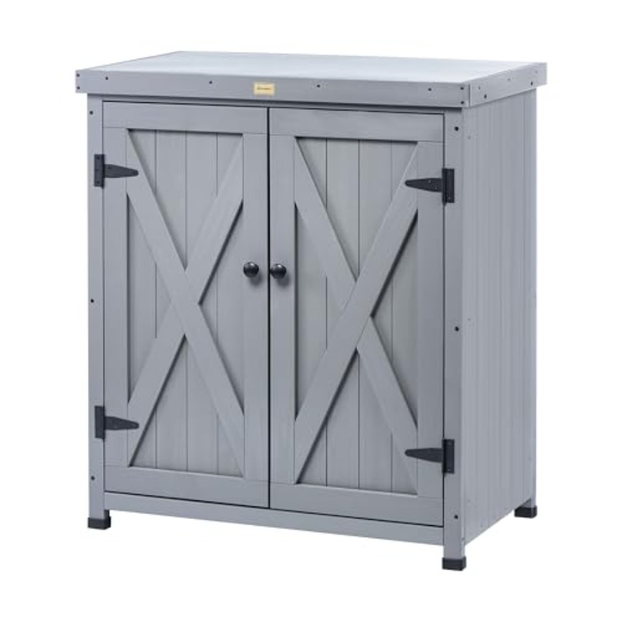 Outdoor Storage Cabinets Weath - Garden Bench Metal 评论和价格