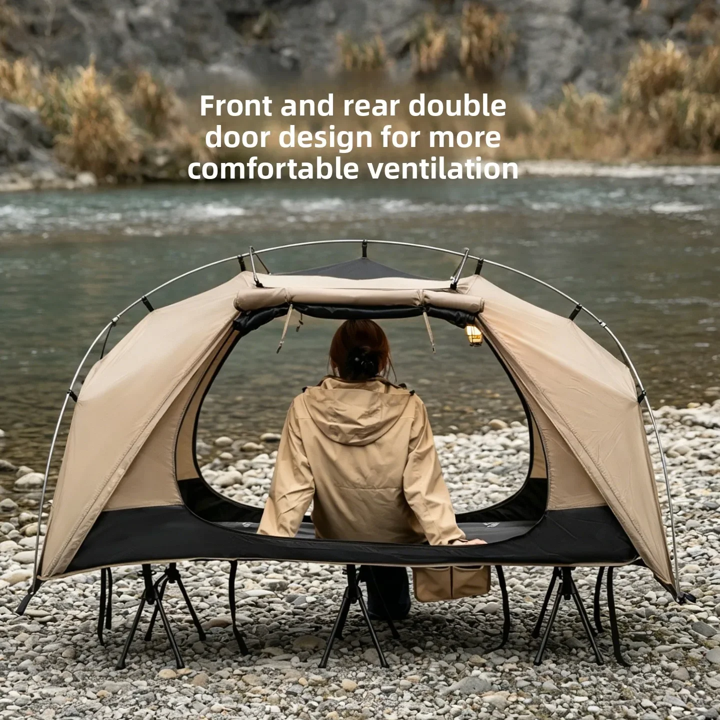 MOUNTAINHIKER Outdoor Camp Bed - Outdoor Daybed Furniture 评论和价格