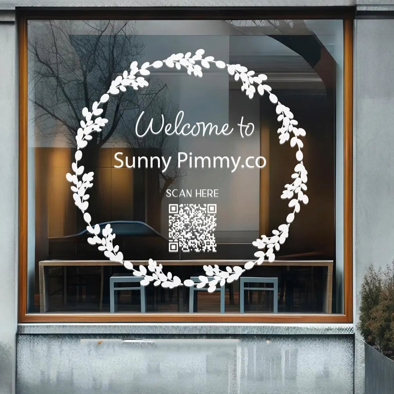 Leaf wreath decal for front st - Outdoor Furniture Store 评论和价格