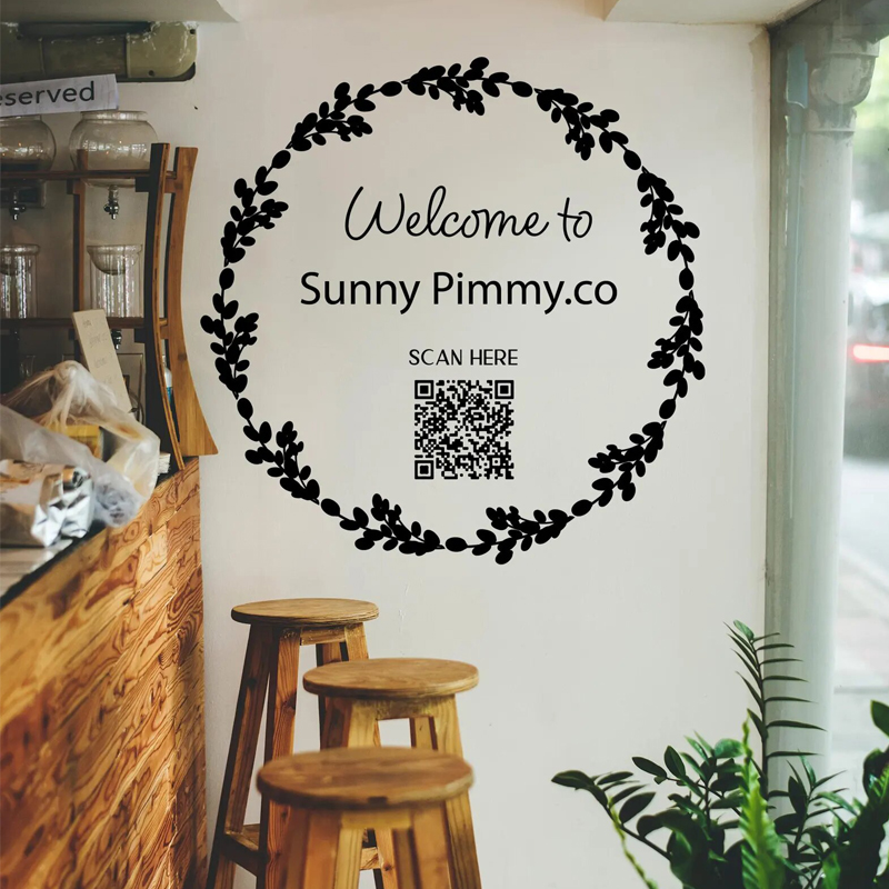 Leaf wreath decal for front st - Outdoor Furniture Store 评论和价格