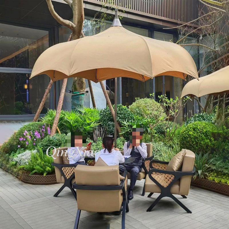 Arched Offset Cantilever Umbre - Outdoor Furniture For Cafe 评论和价格