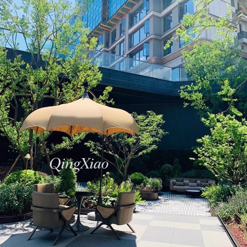 Arched Offset Cantilever Umbre - Outdoor Furniture For Cafe 评论和价格
