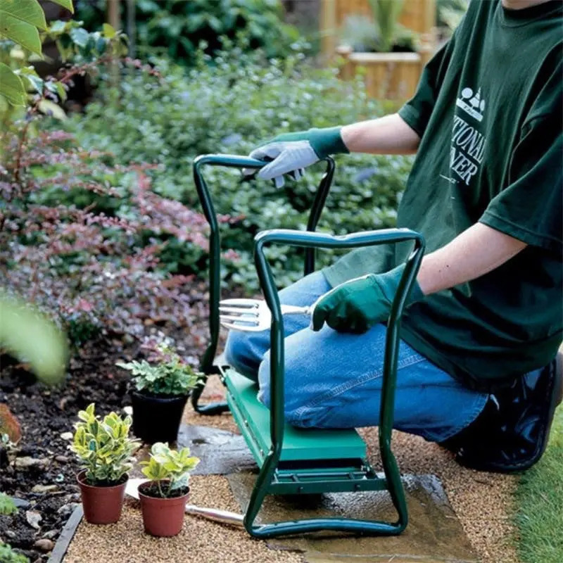1pc New Garden Kneeling Stool, - Garden Bench Metal 评论和价格