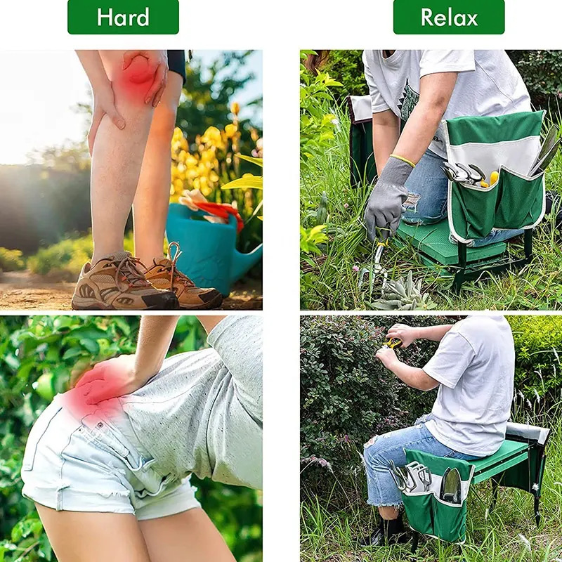 1pc New Garden Kneeling Stool, - Garden Bench Metal 评论和价格