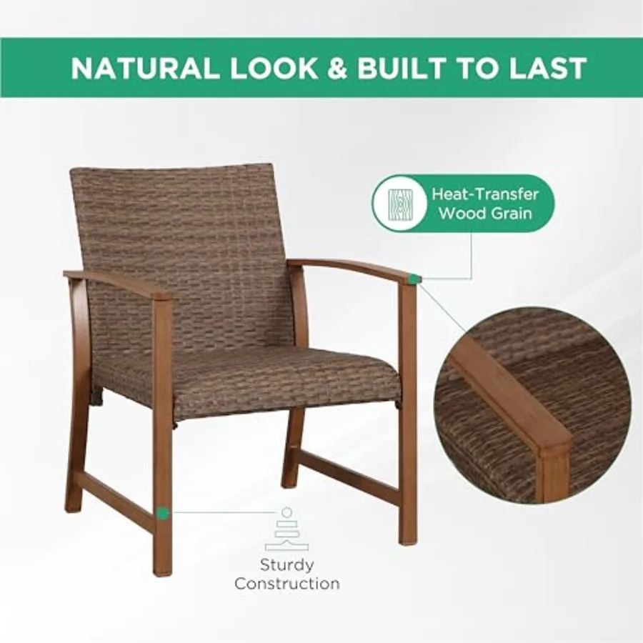4-Piece Wicker Patio Furniture - Outdoor Furniture Durable 评论和价格