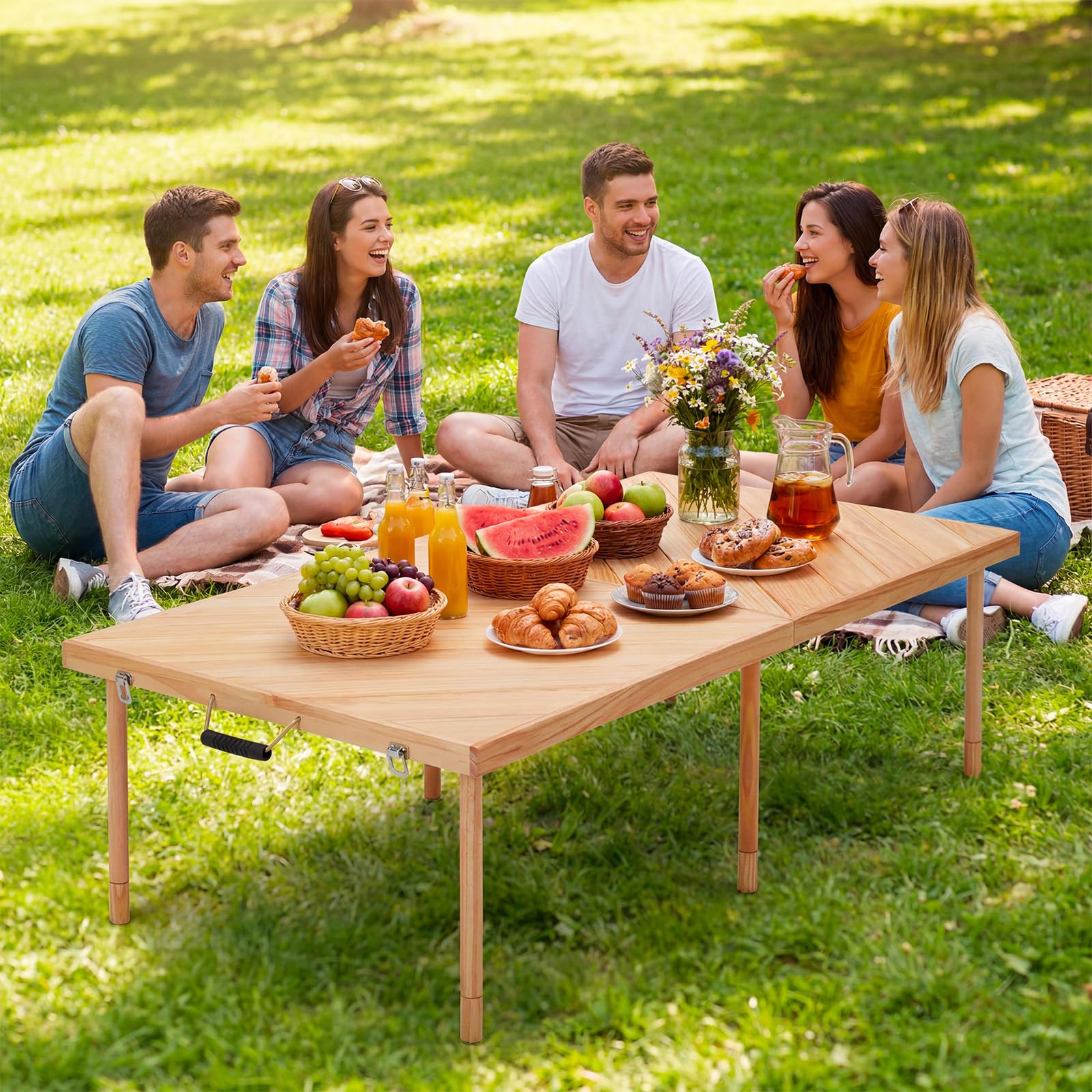 Outdoor Folding Picnic Table 6 - Outdoor Furniture Usa 评论和价格