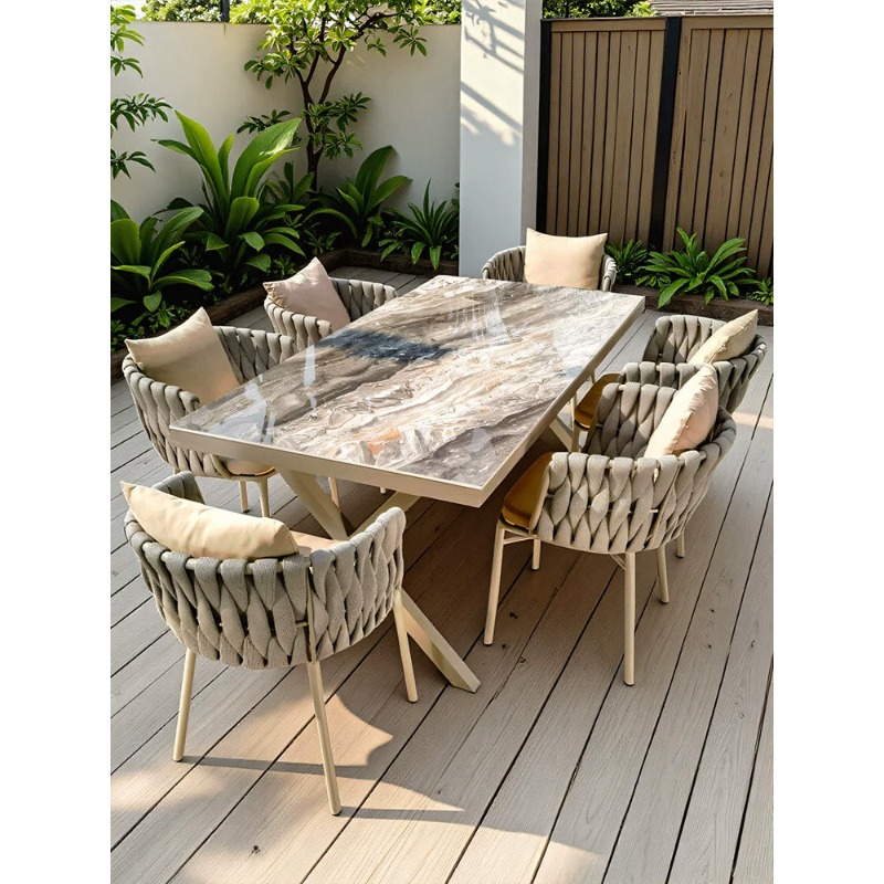Nordic outdoor tables and chai - Outdoor Furniture For Cafe 评论和价格