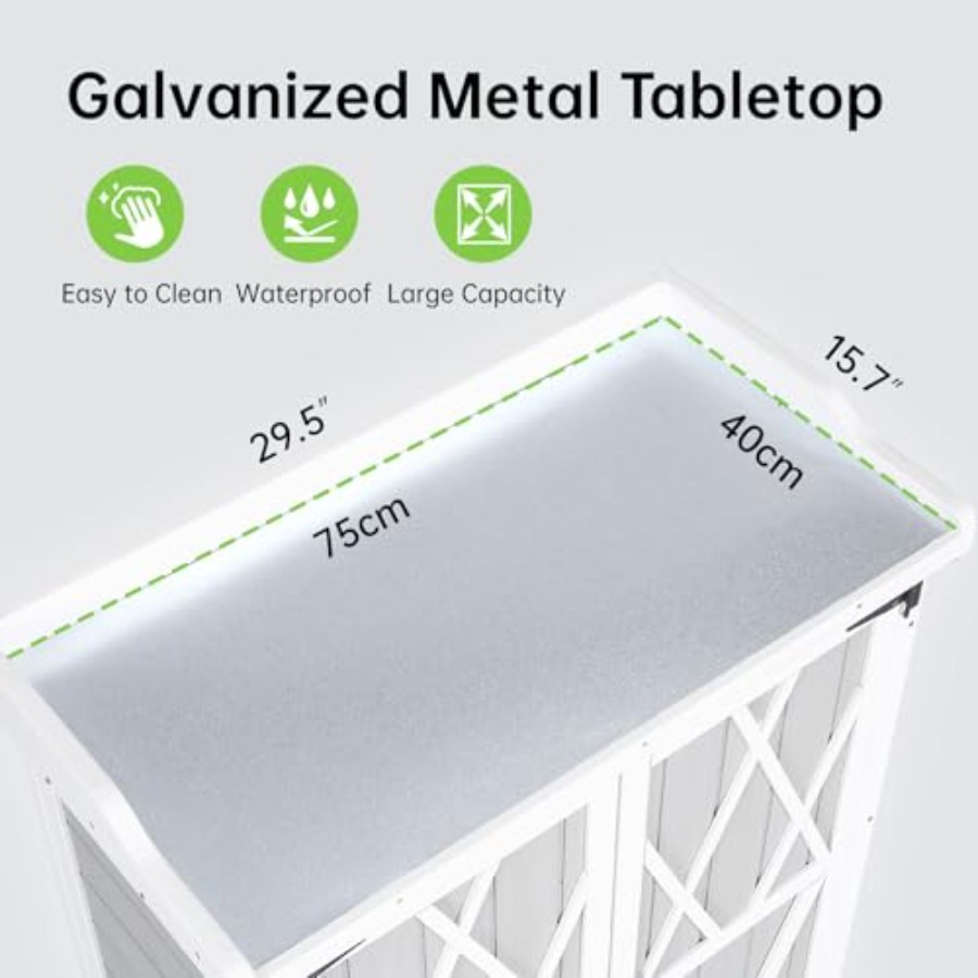 Potting Bench Outdoor Cabinet  - Garden Bench Metal 评论和价格