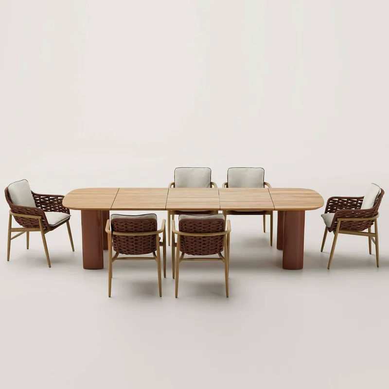 Nordic Rattan Outdoor Dining T - Outdoor Furniture For Cafe 评论和价格