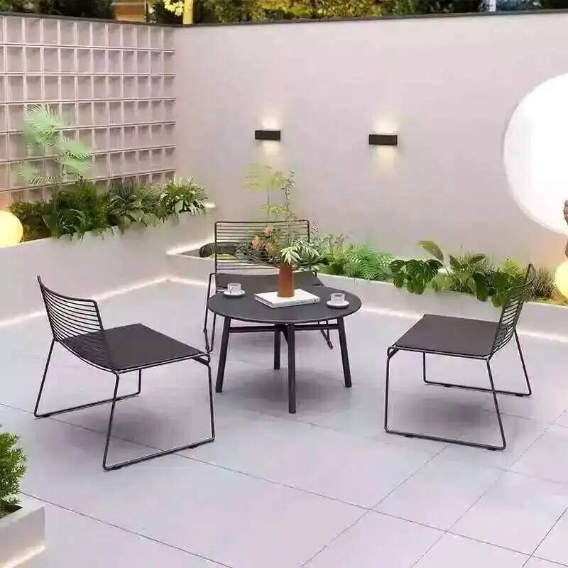 Simple Cafe Balcony Leisure Ir - Outdoor Furniture For Cafe 评论和价格