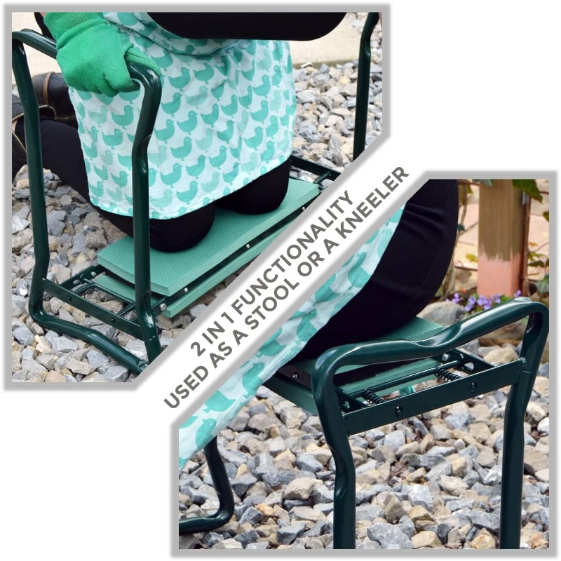 Garden Kneeler Folding Garden  - Garden Bench Metal 评论和价格