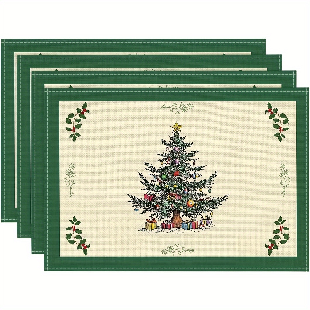 Merry Christmas Pine Tree Snow - Outdoor Furniture Dining 评论和价格