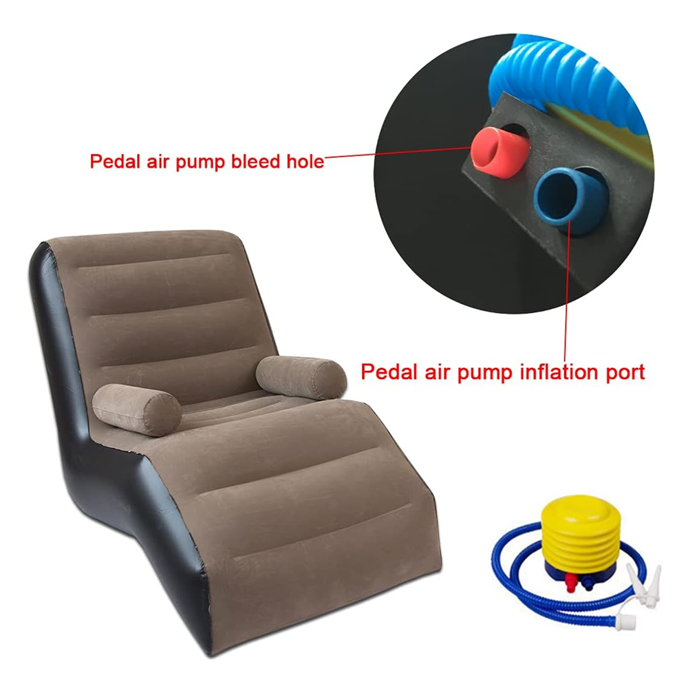 Folding Lazy Sofa,Inflatable L - Outdoor Daybed Furniture 评论和价格