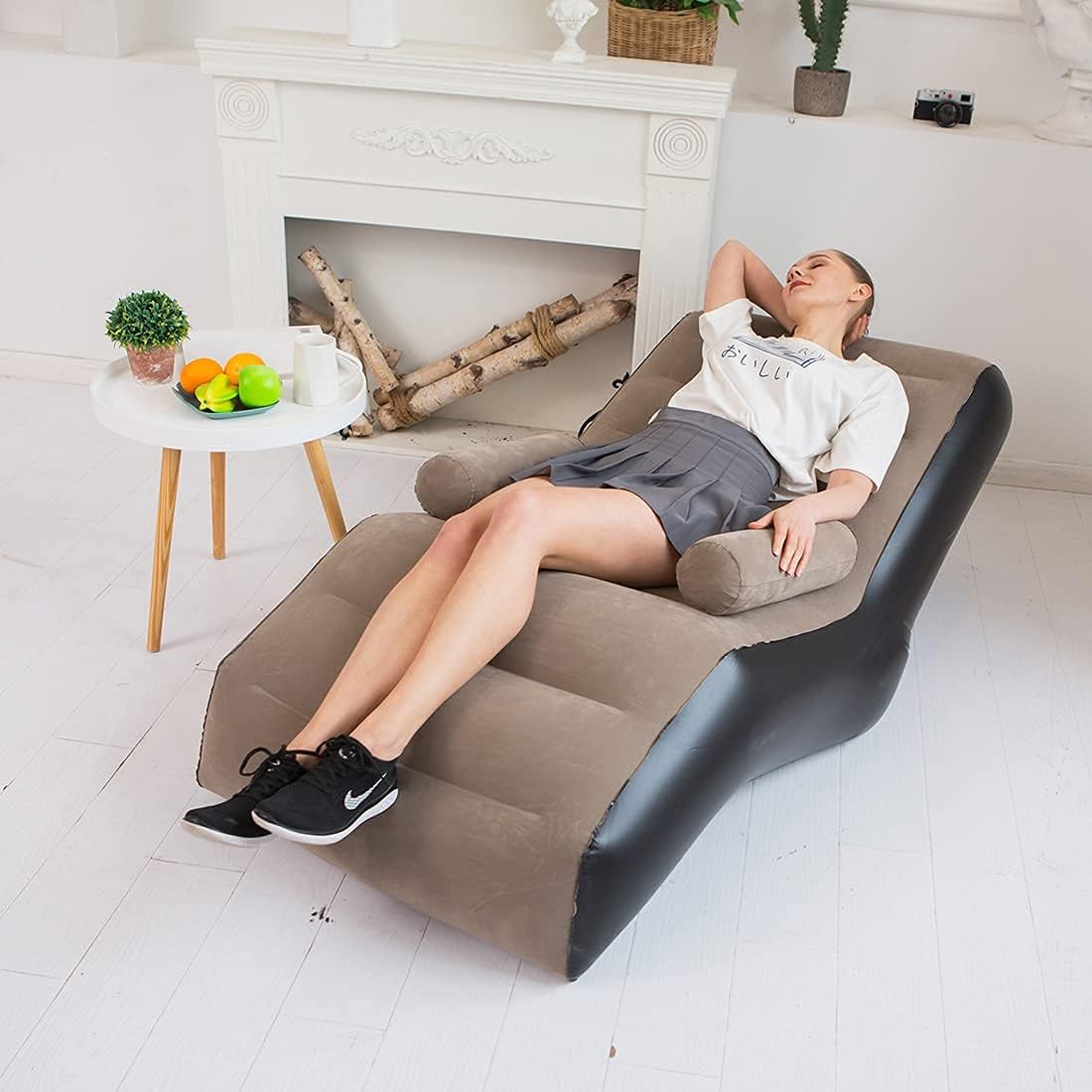 Folding Lazy Sofa,Inflatable L - Outdoor Daybed Furniture 评论和价格