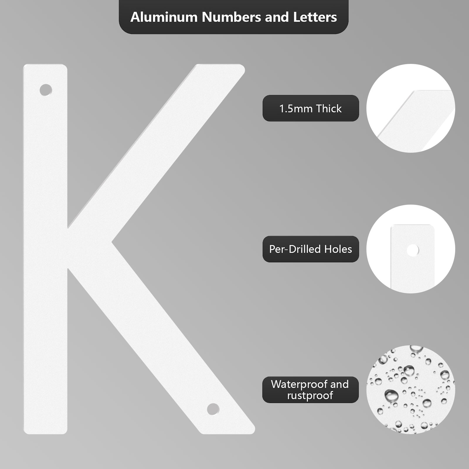 Flat Aluminum House Numbers Sc - Outdoor Furniture Warehouse 评论和价格